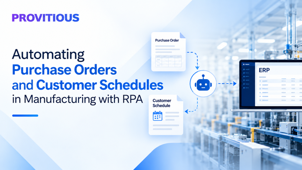 Automating Purchase Orders & Customer Schedules with RPA